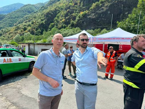 L'assessore Marnati ( nella foto a destra) con Secondo Barbero