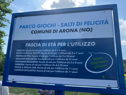 Inaugurato il nuovo parco giochi "Salti di Felicità" a Mercurago Inaugurato il nuovo parco giochi "Salti di Felicità" a Mercurago