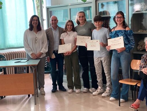 Le borse di studio Saprom all'Istituto Comprensivo di Quiliano