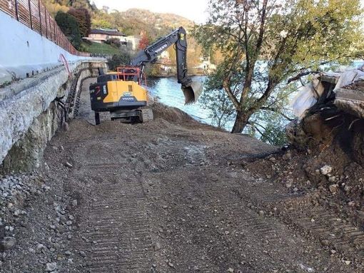 Proseguono i lavori alla statale all’ingresso di Arona Proseguono i lavori alla statale all’ingresso di Arona