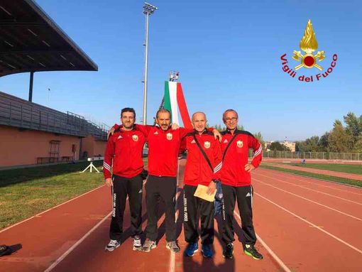 Vigili del fuoco novaresi sul podio ad Arezzo
