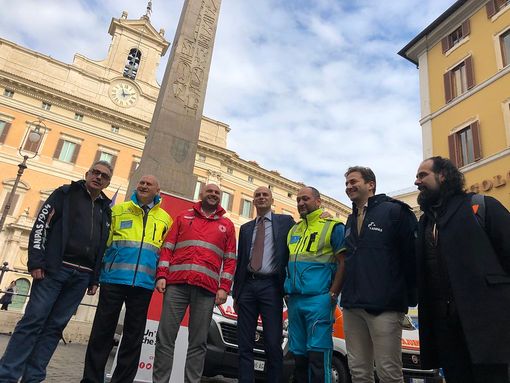 Presidio Anpas, Cri e Misericordie a Montecitorio: non possiamo essere esclusi dal sistema di emergenza-urgenza
