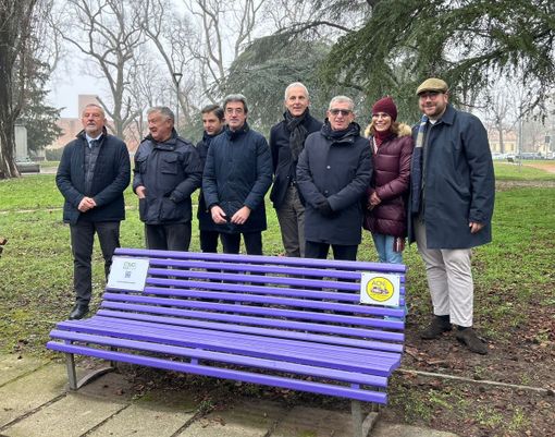 Inaugurata a Novara la panchina viola in occasione della Giornata Internazionale contro l’Epilessia