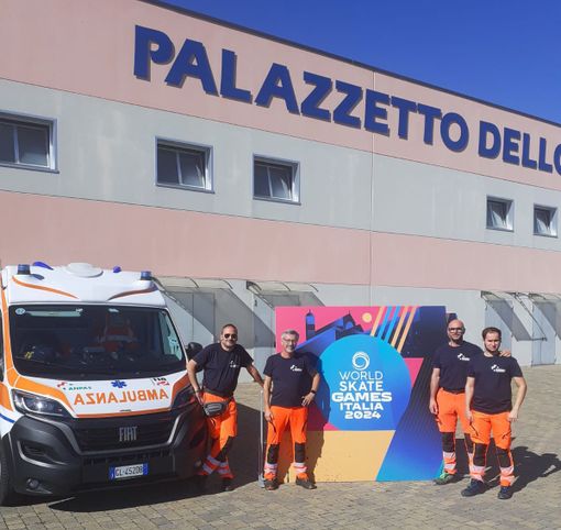 Anpas Piemonte in prima linea per garantire l'assistenza sanitaria ai World Skate Games