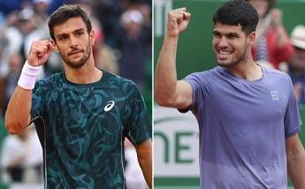 Musetti-Alcaraz, oggi finale Atp Montecarlo - Diretta