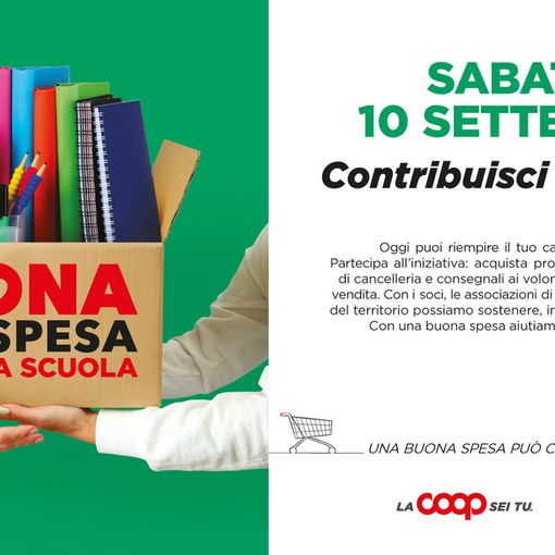 Alla Coop giornata di raccolta di materiali di cancelleria per le famiglie in difficoltà