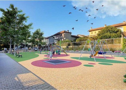 Rinnovato il  parco di giochi di Miasino per i bambini