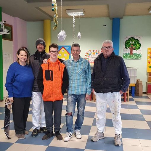 Riqualificazione degli edifici scolastici a Varallo Pombia, in corso lavori di ammodernamento e ritinteggiatura