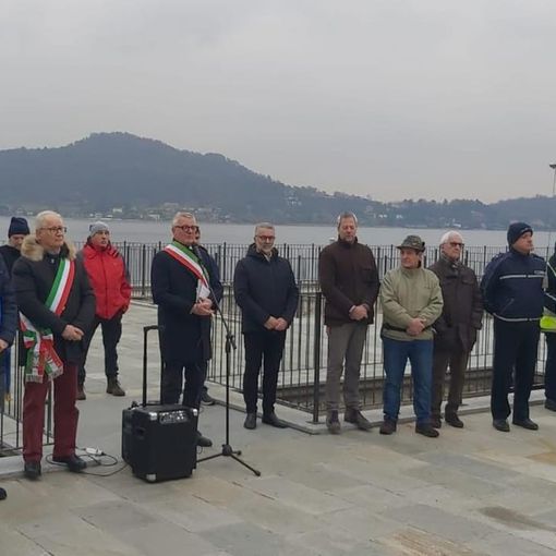 A Meina la cerimonia in occasione del Giorno della Memoria