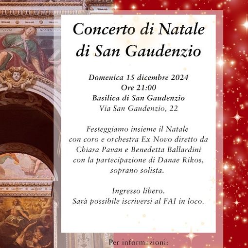 Concerto di Natale a San Gaudenzio: tradizione e bellezza in musica&quot;