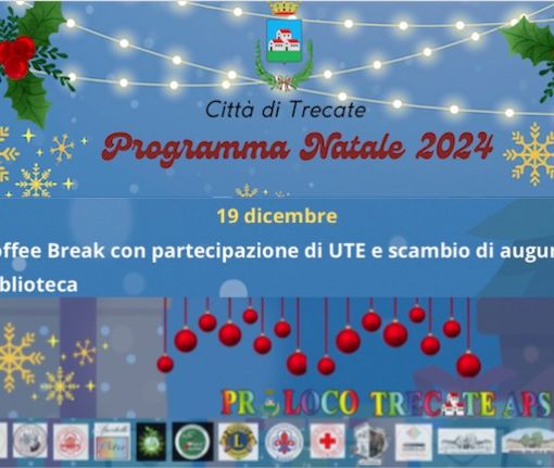 Scambio di auguri dell'ute in biblioteca di Trecate