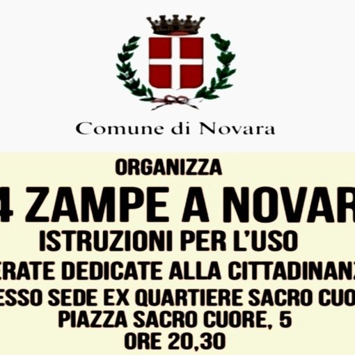 ''4 Zampe a Novara'': incontri per adozioni consapevoli