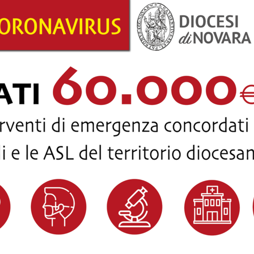 Emergenza Covid-19, la Diocesi di Novara stanzia 60 mila euro