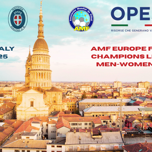 Calcio, la Amf Champions League 2025 a 5 sbarca a Novara