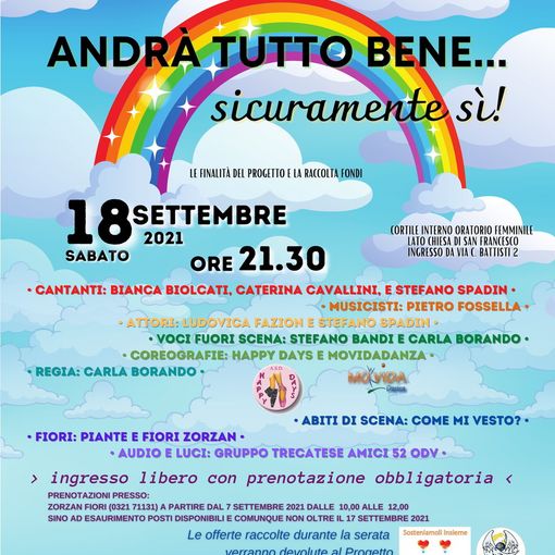 Sabato 18 sarà in scena&quot;Andra tutto bene... sicuramente sì!&quot;