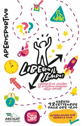 ‘Aperisportivo’, il 12 settembre a Verbania l’aperitivo di Arcigay contro le discriminazioni nello sport