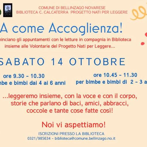 &quot;A come Accoglienza&quot; tante letture per i bambini