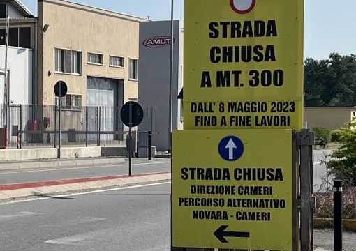 Nuova chiusura stradale a Novara per lavori di ripristino del ponte sul Terdoppio
