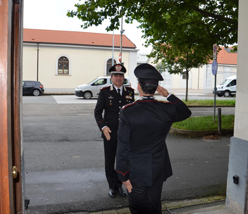 Il generale Di Stasio in visita al comando provinciale di Novara