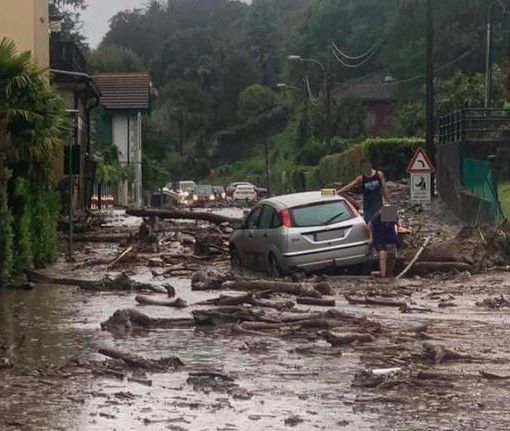 Notizie dal Piemonte.  Frana ad Oggebio (Vb), interrotta la SS34