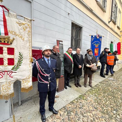 Inaugurazione del &quot;Totem della Memoria&quot; a Novara