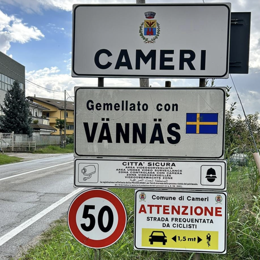 Cameri: posizionati i cartelli &quot;salva ciclisti&quot;