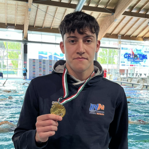 Riccardo Rigazio campione italiano nei 50 rana juniores