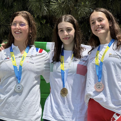 Angelica Piacentini (Libertas Nuoto Novara) campionessa europea nei 100 stile libero “ragazze”