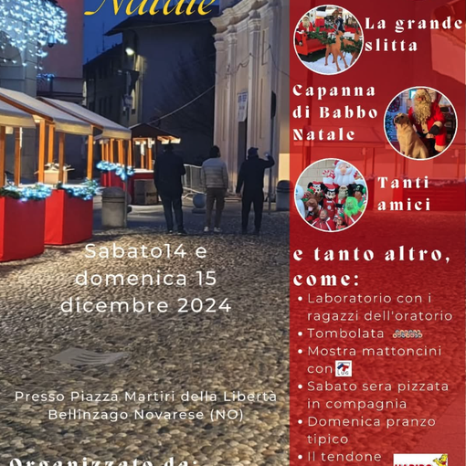 Mercatini di Natale 2024 a Bellinzago Novarese