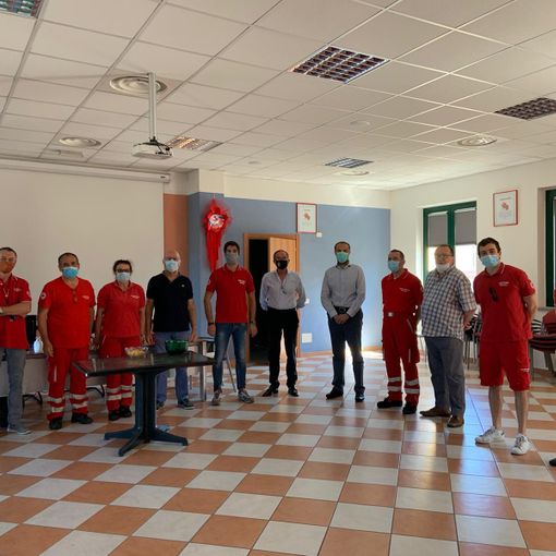 Il presidente Regionale Cri ha visitato la sede di Trecate