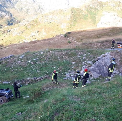 Il Defender coinvolto nell'incidente