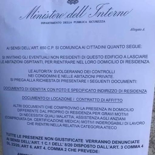 Attenzione al falso volantino intestato al Ministero dell’Interno