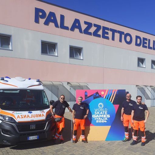 Anpas Piemonte in prima linea per garantire l'assistenza sanitaria ai World Skate Games