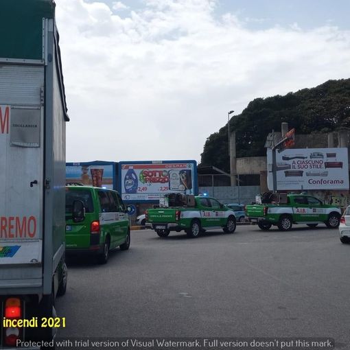 La Colonna Mobile dell’Aib è impegnata negli incendi in Sicilia