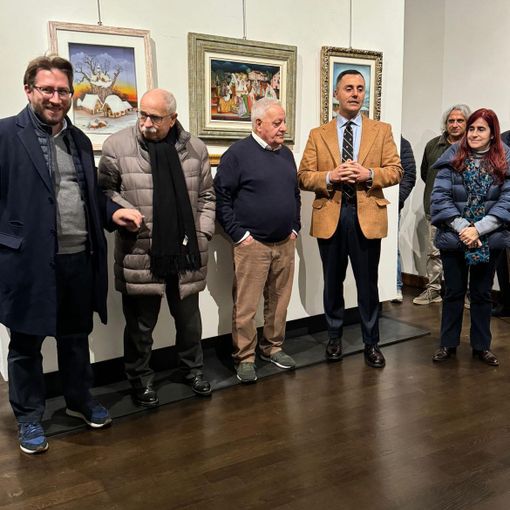 Mostra di Alfredo Vallese al Broletto di Novara: Crivelli porta i saluti della Provincia