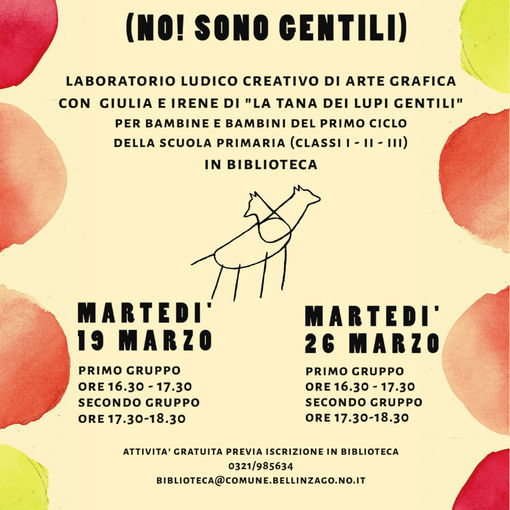 Laboratorio di arte grafica per bambini in Biblioteca