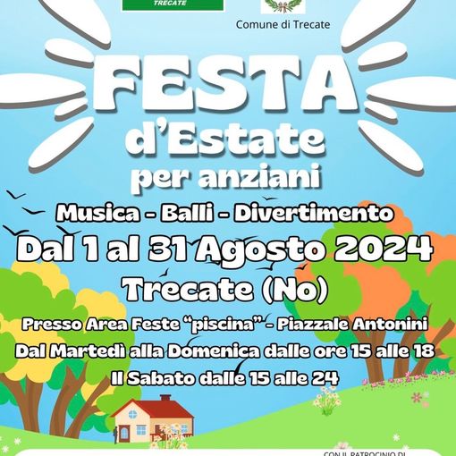 Torna la &quot;Festa d'Estate&quot; per anziani a Trecate: un mese di musica e divertimento