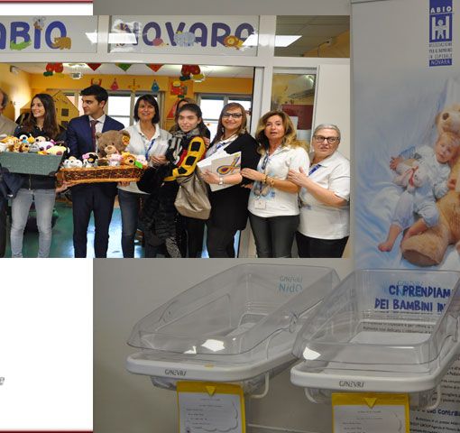 Dieci nuove culle per i neonati dell’Azienda ospedaliero-Universitaria Maggiore della Carità di Novara