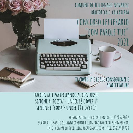 Aperte le iscrizioni al concorso &quot;Con parole tue&quot;