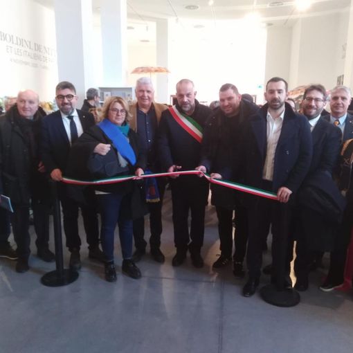Consiglieri Vicenzi e Crivelli alla cerimonia di inaugurazione della mostra &quot;Conoscere per Ricordare&quot;