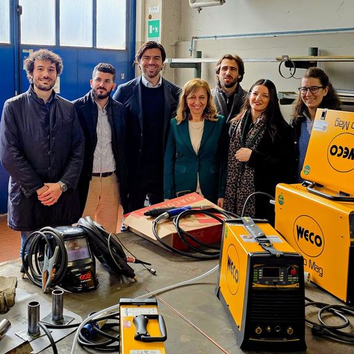 Il Gruppo Giovani Imprenditori di Cnvv dona una saldatrice