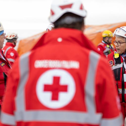Esercitazione organizzata dal Comitato della Croce Rossa di Trecate