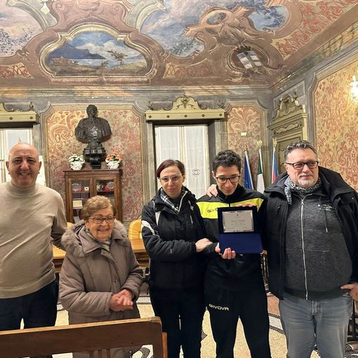 ‍Riconoscimento per Samuele Galdini, campione italiano paralimpico di nuoto pinnato e apnea