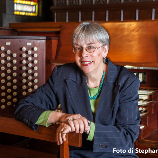 Gail Archer all’organo Mascioni della basilica di San Gaudenzio