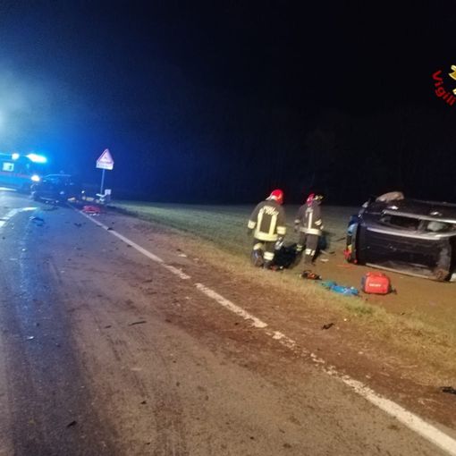 Incidente stradale nel comune di Cavallirio, tre feriti