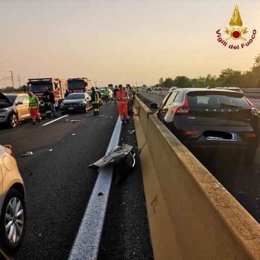 Notizie dal Piemonte. Maxi tamponamento a Balocco