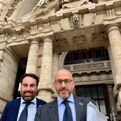 Preioni e Allasia a Roma per depositare il quesito referendario per la modifica della legge elettorale