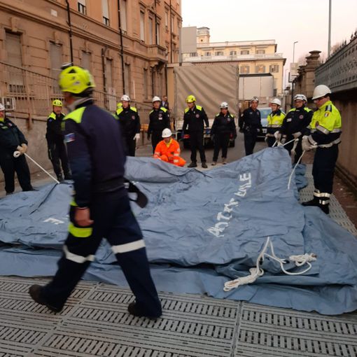 Anche a Novara la tenda della Protezione Civile al Pronto Soccorso