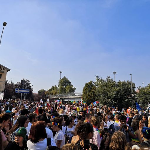 Grande partecipazione alla sfilata del Pride novarese