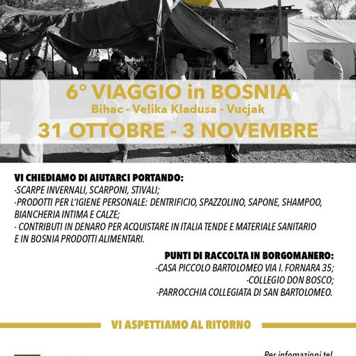 Settimo viaggio umanitario in Bosnia promosso dall'associazione Mamre: &quot;Chiediamo a tutti di aiutarci ad aiutare&quot;